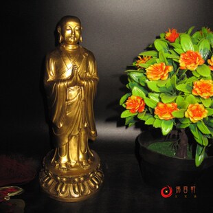 包邮阿难迦叶摩柯迦叶阿难陀尊者释迦摩尼二弟子铜像雕塑摆件纯铜