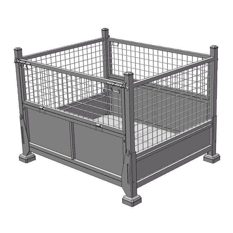 重型仓储笼上海智琳仓储销售折叠式可堆叠网格料箱配件周转笼,五金/工具,仓储笼,淘宝优惠券,粉丝福利购,淘宝优惠卷