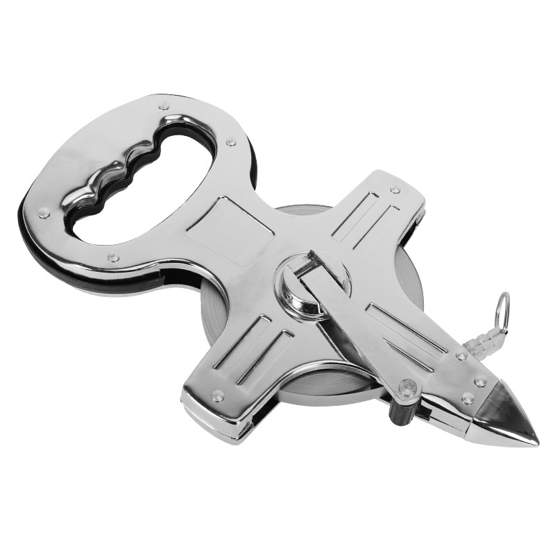 钢架尺50米塑架尺30m100米钢卷尺插地尺软尺建筑工程测量手提尺子