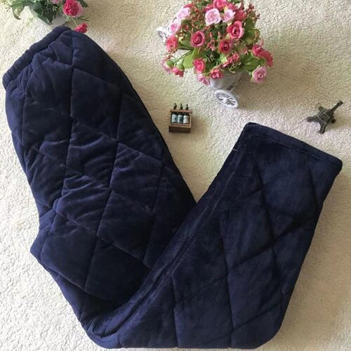 秋冬季男女士休闲家居裤珊瑚绒三层夹棉加厚睡裤女法兰绒长裤保暖