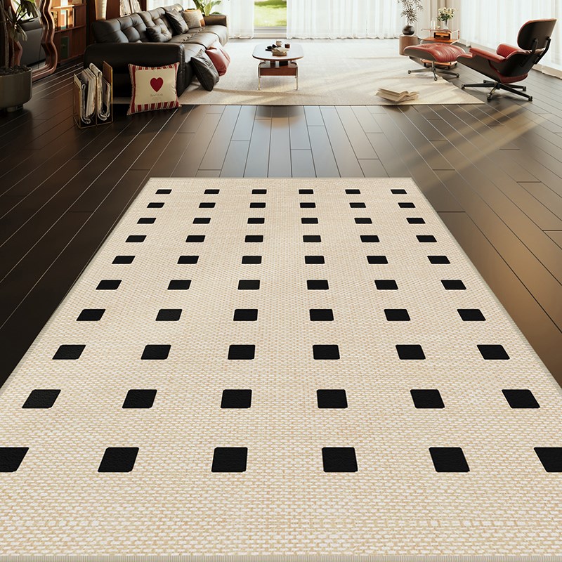 圈绒入户门地垫法式奶油风家用室内玄关进门垫子换鞋除尘地毯裁剪