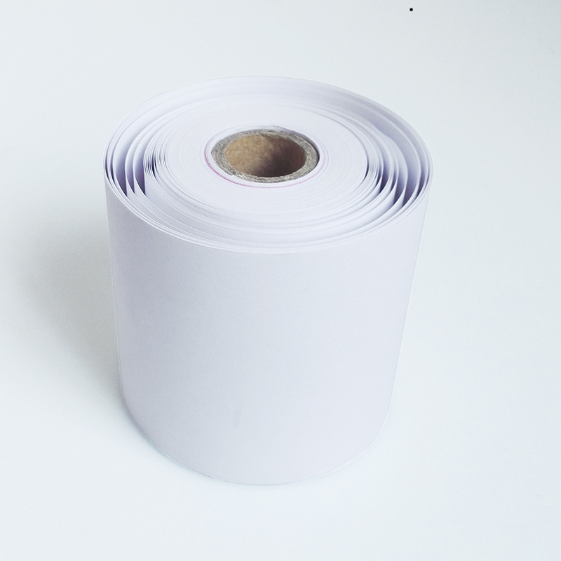 收银纸75x60二联无碳两联白红针式打印纸75*60单层双层三联打单纸