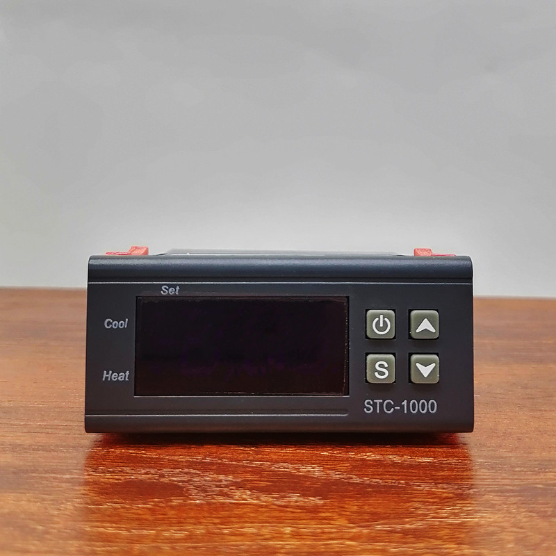 冷水机畜牧猪精液温控器17度冰箱冷库电控箱恒温仪表STC-1000包邮