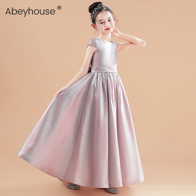 女童长款钢琴演出服中大童音乐会高档演奏礼服儿童十岁生日公主裙