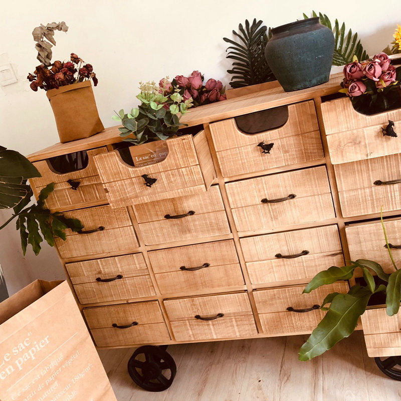 复古斗柜实木做旧网红美式乡村储物柜抽屉展示矮柜餐边柜家用柜子,住宅家具,斗柜,淘宝优惠券,粉丝福利购,淘宝优惠卷