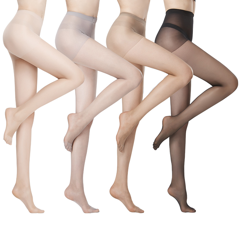 丝袜女薄款黑丝光腿菠萝神器连裤袜子春秋款防勾丝超透明隐形肉色