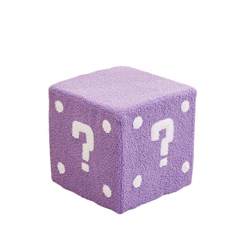 小凳子玄关门口椅子换鞋凳可爱矮凳软座毛绒凳布艺方凳换鞋凳板凳