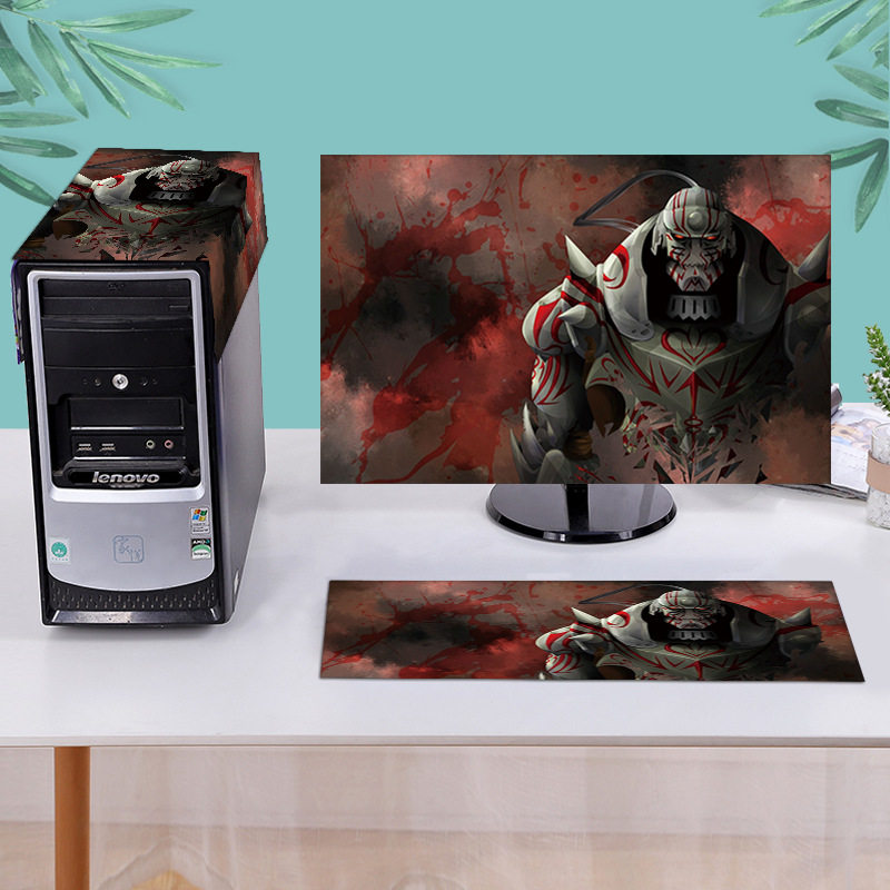 电脑罩防尘罩台式显示器装饰罩套可爱动漫键盘主机防尘盖布三件套,居家布艺,电脑罩,淘宝优惠券,粉丝福利购,淘宝优惠卷