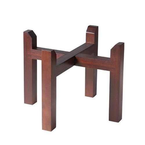 园艺盆景架实木木架水缸酒坛多用置物架茶叶罐底座花盆花架矮木架