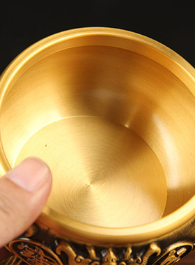 铜八福聚宝盆摆件 铜聚宝盆 聚宝盆摆件