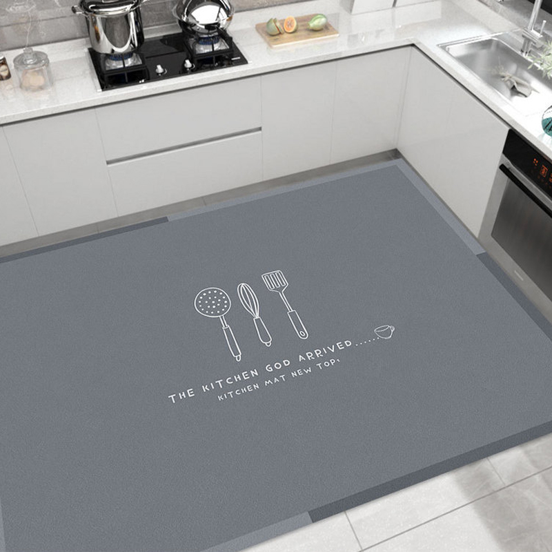 满铺厨房防滑防油地垫可擦洗PVC免洗大面积垫子 家用防水耐脏脚垫