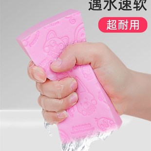儿童搓澡神器后背宝宝婴儿家用不伤皮肤专用搓泥洗澡巾搓背海绵女