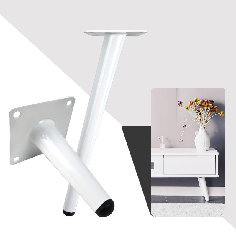 沙发腿白色柜子脚金属茶几台脚斜撑白柜脚斗柜脚玄关柜餐柜支腿