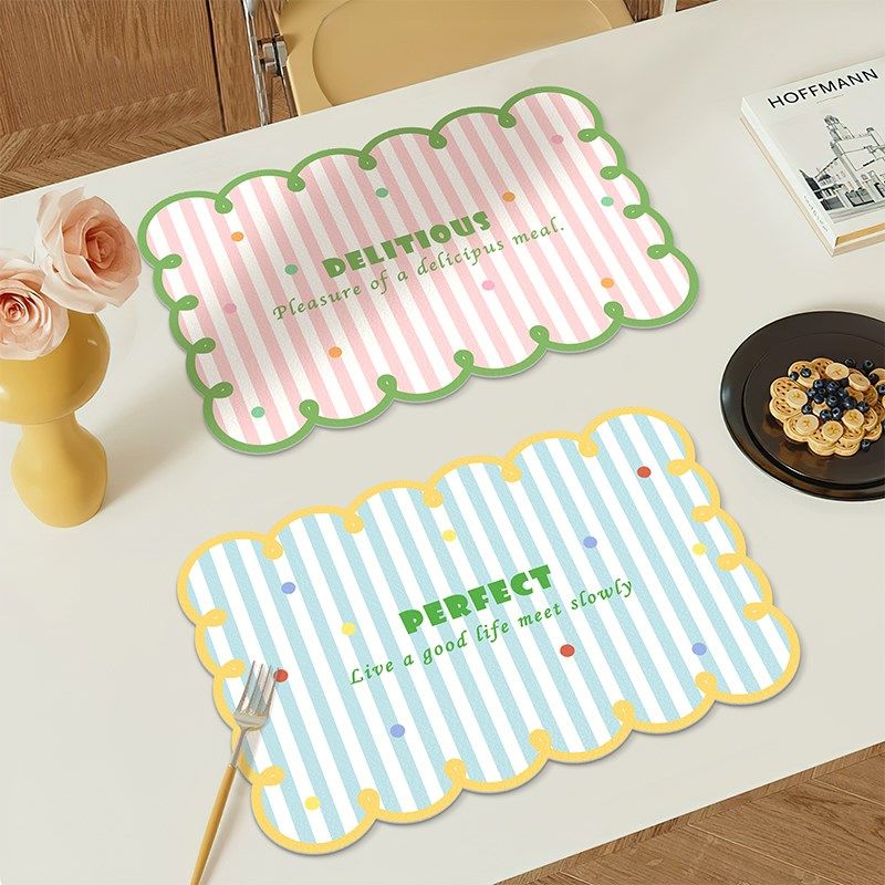 小清新皮革餐垫防水防油免洗家用餐盘隔热垫杯垫碗垫防烫耐高温,居家布艺,餐垫,淘宝优惠券,粉丝福利购,淘宝优惠卷