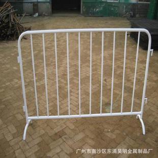 现货市政白色烤漆铁马道路施工临时移动铁马围栏黄黑反光铁马