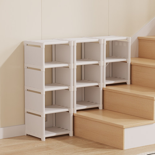 楼梯鞋架家用门口多层简易放楼梯上的鞋架子组合收纳鞋柜省空间
