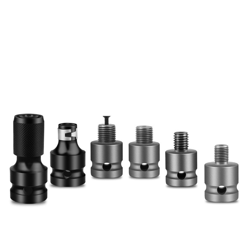 电动扳手接头伸缩弹套风炮转换头风批套筒内六角1/2转1/4钻夹头