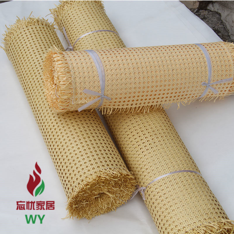 塑料藤编pvc八角眼笪装饰材料方格空装潢仿天然防水家具吊顶柜门