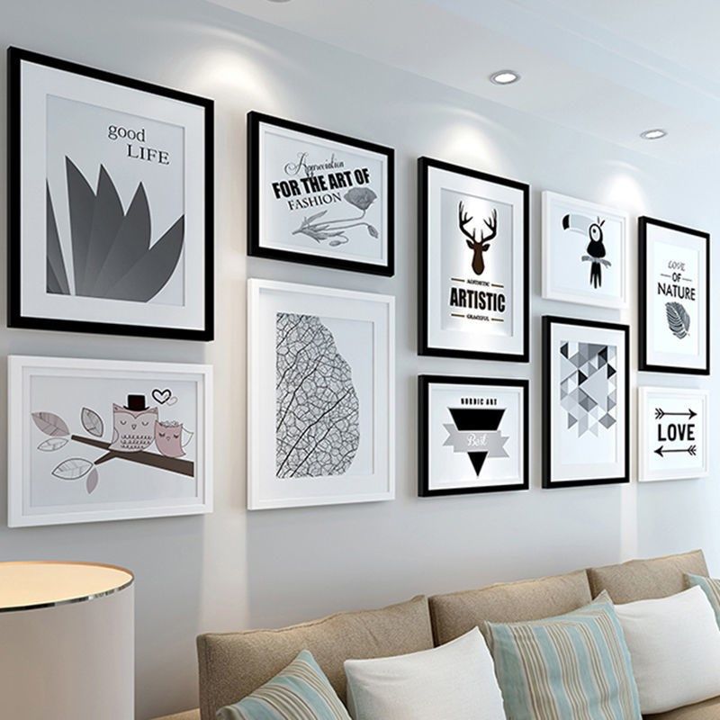 实木相框空框挂墙16寸20海报装裱画框8K开4k儿童拼图框架A3a4定制