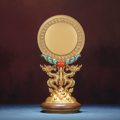 慧宝准提镜纯铜家居尊提宝镜随身品家居装饰镜子桌面摆件