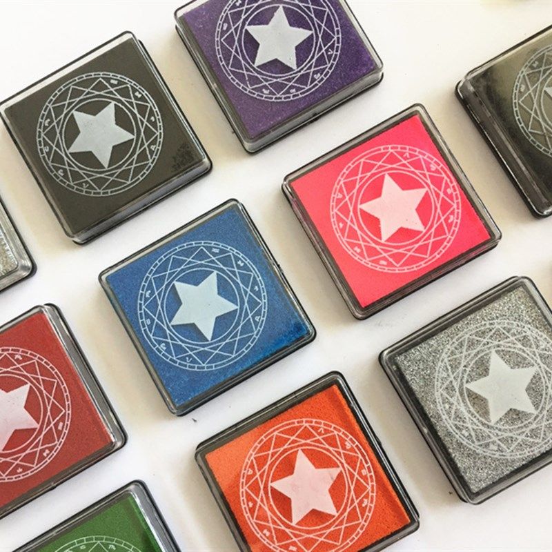 手账伴侣4*4cm印泥12色 儿童手指画 彩色印泥橡皮章印台,文具电教/文化用品/商务用品,可爱印泥,淘宝优惠券,粉丝福利购,淘宝优惠卷