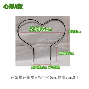 山乌龟绿植心形花架龟甲龙爬藤架绿萝攀爬架子桌面植物花卉造型架