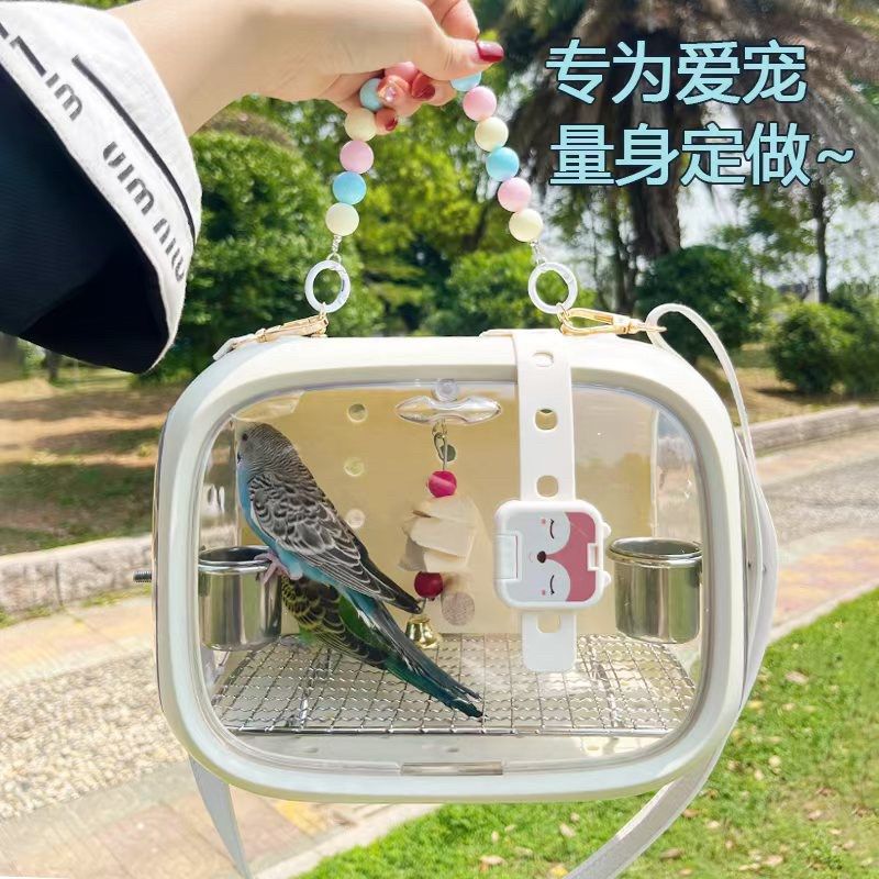 鹦鹉外出笼鸟用手提亚克力户外观赏鸟笼虎皮牡丹玄凤便携包外出包,宠物/宠物食品及用品,鸟笼,淘宝优惠券,粉丝福利购,淘宝优惠卷
