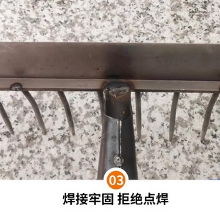 两用耙子翻地松土神器开荒平地农用工具晒粮食刮耙十齿钉耙铁耙子