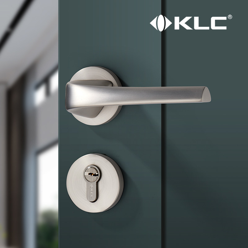 KLC门锁室内卧室房门锁北欧风格磁吸静音门锁卫生间家用通用型锁