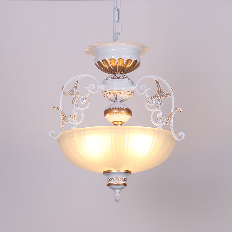 欧式复古铁艺吊灯入户门厅玄关过道灯美式简约创意阳台走廊吊灯具