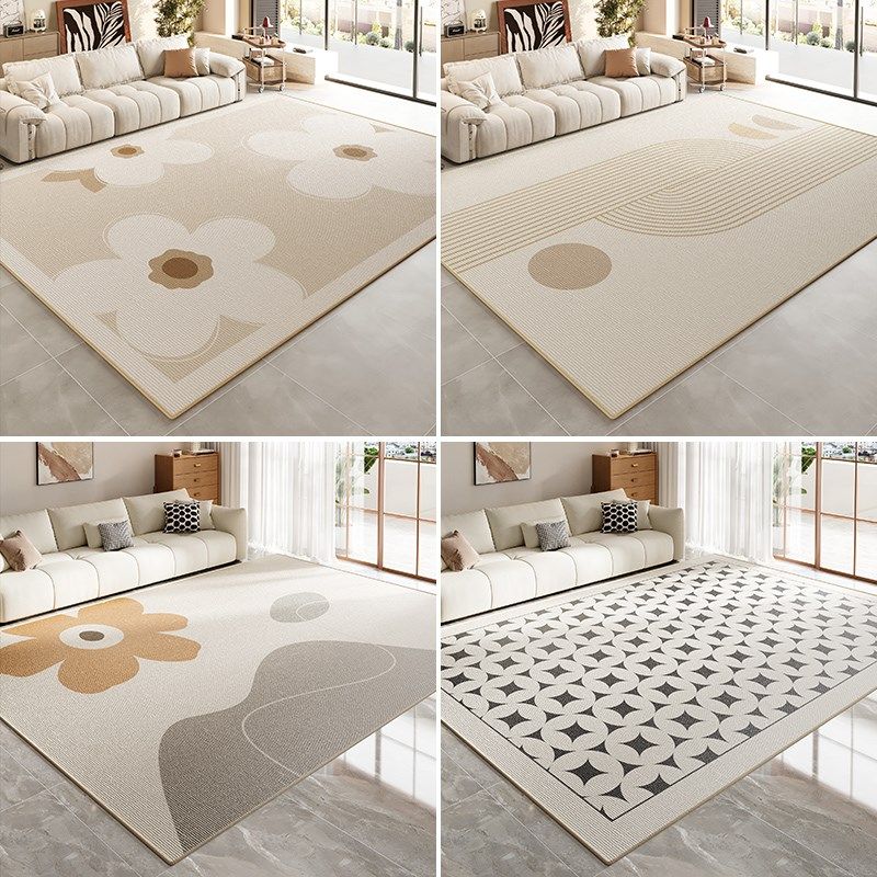 奶油风地毯客厅2024新款免洗可擦沙发茶几垫子卧室房间免打理地垫,居家布艺,地毯,淘宝优惠券,粉丝福利购,淘宝优惠卷