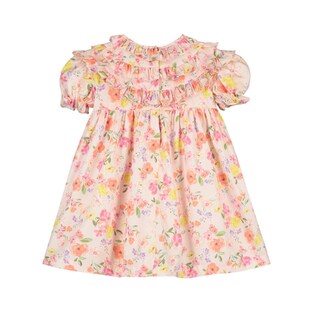 5Z BENEDITA夏秋女童纯棉碎花连衣裙短袖度假吊带裙草帽夏装