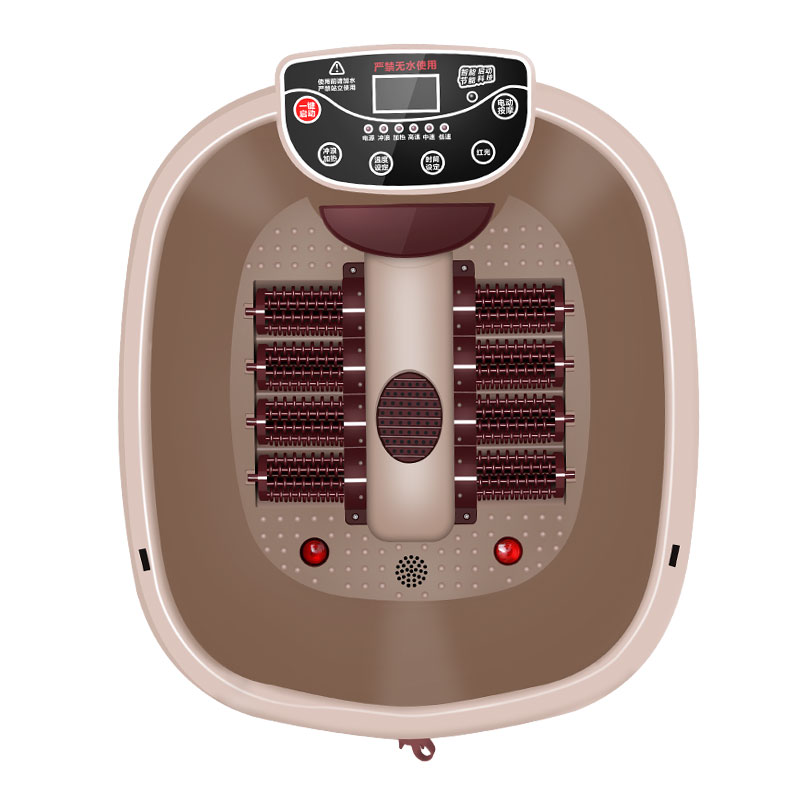 美尔润足浴盆全自动按摩熏蒸深桶泡脚桶电动洗脚盆加热足疗机浴器