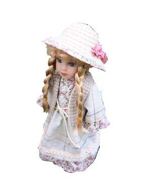 30厘米小号可爱陶瓷洋娃娃家居办公室客厅卧室个性摆件生日结婚礼