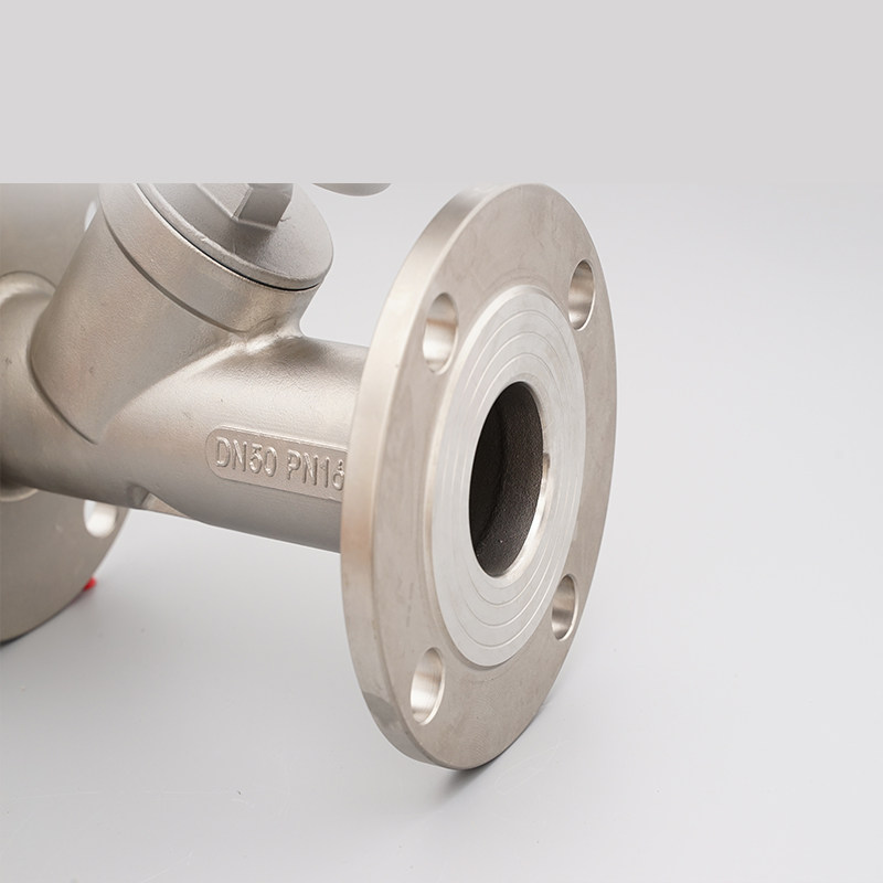 304不锈钢法兰式角座阀/蒸汽高温Y型角阀/气动切断阀DN1520405065