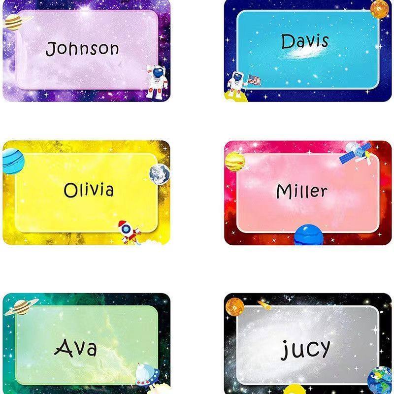 卡通星球宇宙姓名贴纸纸家庭储存分类标记贴自粘标签收纳文具贴纸,文具电教/文化用品/商务用品,贴纸/立体贴纸,淘宝优惠券,粉丝福利购,淘宝优惠卷