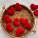 毛线钩织红色爱心胸针手工编织成品衣服饰品送女友礼物结婚伴手礼