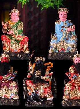 五路财神造像，东南、西北、中路财神、赵公明树脂家居佛像摆件12