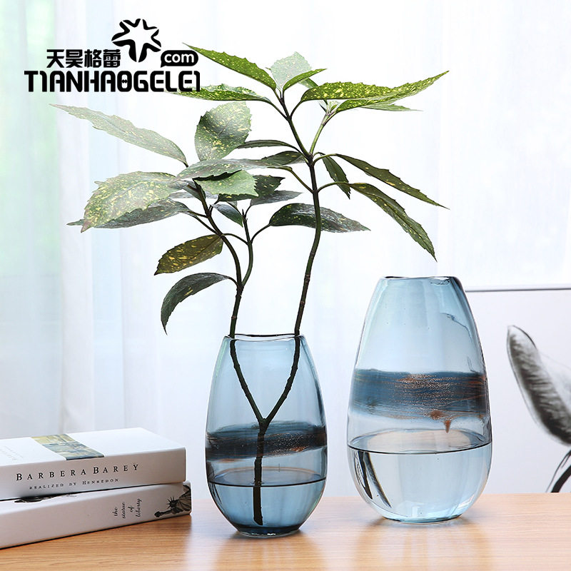 天昊格蕾手工现代简约灰色圆形玻璃花瓶样板房客厅餐桌卧室插花器,鲜花速递/花卉仿真/绿植园艺,其它园艺用品,淘宝优惠券,粉丝福利购,淘宝优惠卷
