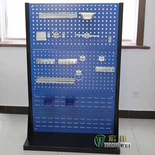 工具架物料架洞洞板方孔板挂钩工具墙五金工具车展示架子双面移动