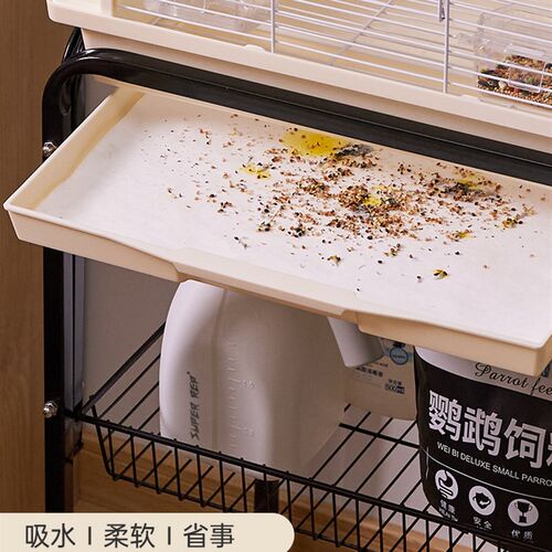 亚克力鹦鹉鸟笼垫纸一次t性无纺布吸水纸抽拉底盘清洁鸟屎粪便纸