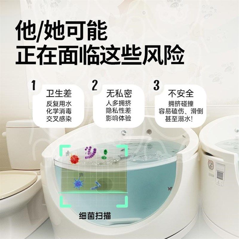 Voutdoing婴儿游泳桶巨无霸洗澡浴盆J家用宝宝儿童泡澡神器可折叠