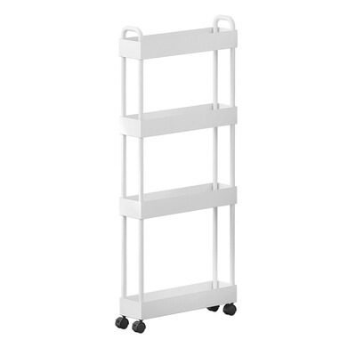 碳钢夹缝置物架厨房冰箱缝t隙超窄10cm小推车调料水果蔬菜收纳柜