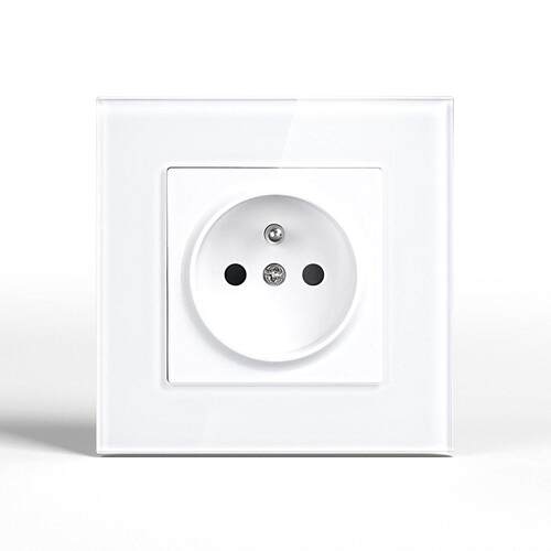 跨境欧标欧规插座86型法国插座插座面板法插250V 16A墙壁插座ce