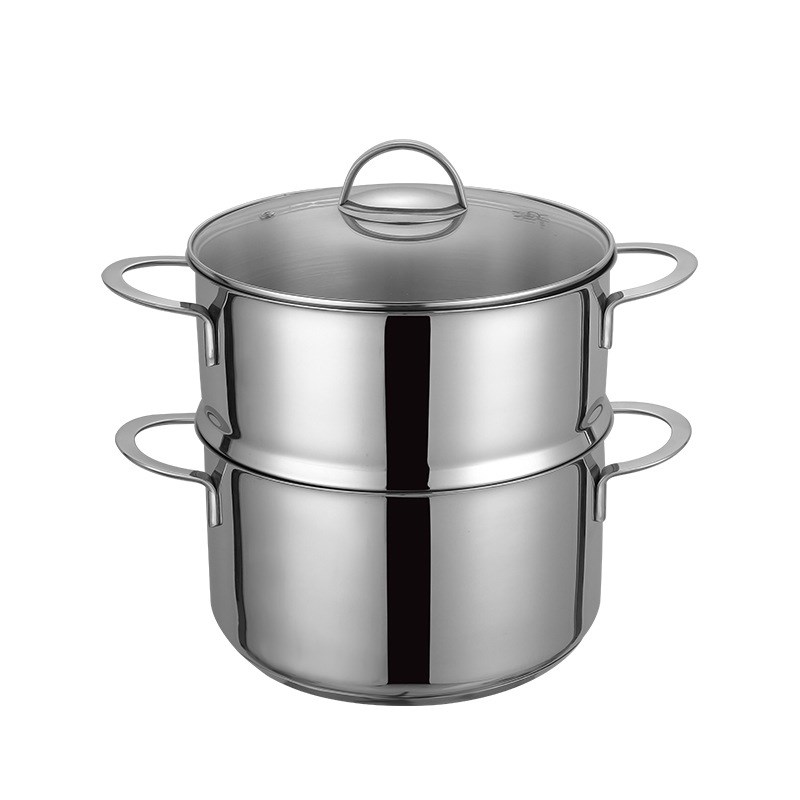 蒸锅家用304不锈钢双耳汤锅加厚大容量多功能蒸煮一体煲汤锅