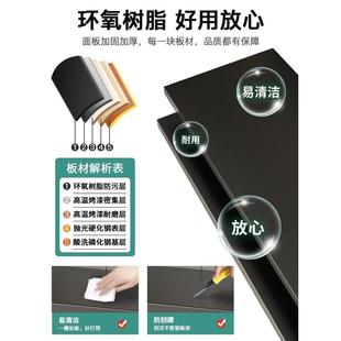 厨房置物架家用靠墙带门微波炉烤箱柜子落地多层收纳置物柜储物柜
