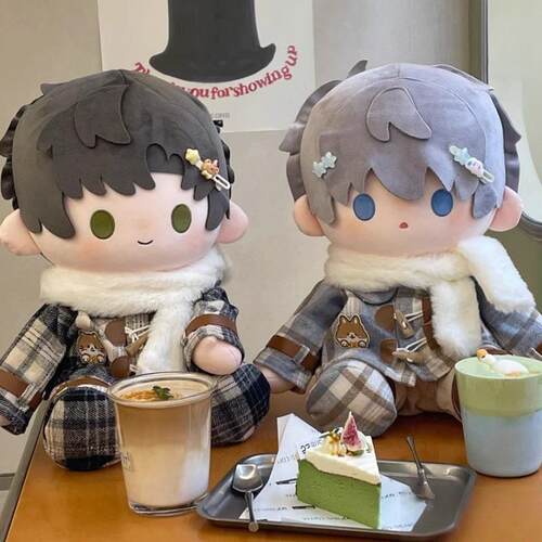 现货40cm坐姿娃衣冬日序曲棉花娃娃一番赏公仔衣服秋冬季套装换装