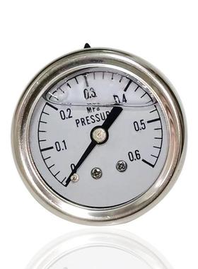 供全钢耐震充油压力表加液防震振横装轴向YNBF40Z0.6MPA1/8NPT