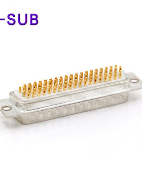 D-SUB车针HDB78P DB78P公端车针三排焊线式白胶镀金连接器