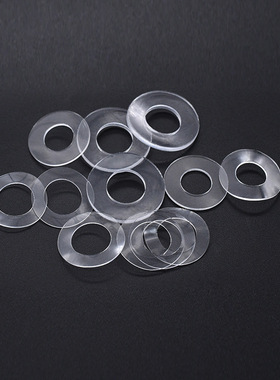 透明PVC软垫片白色平垫耐高温绝缘塑胶垫圈避震防漏密封圆胶M1M12